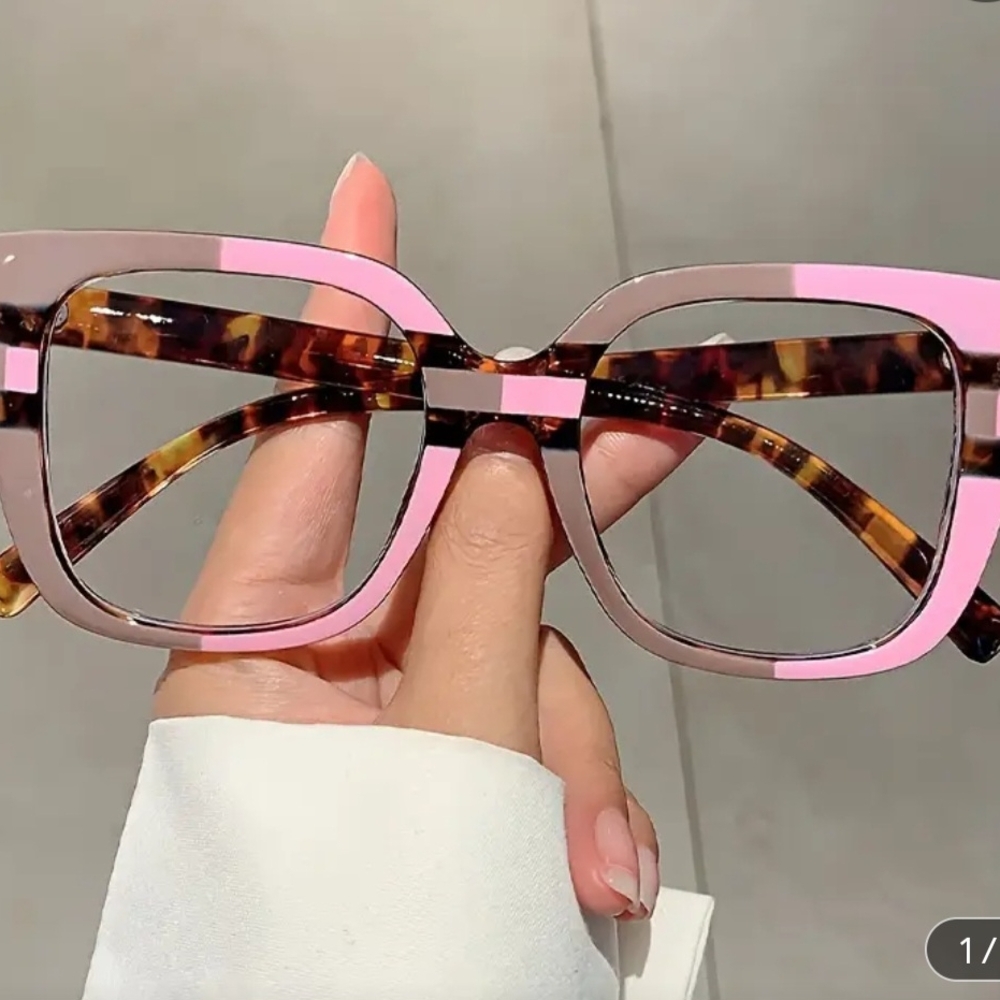 Stylish Pink and Tortoiseshell Women's Glasses